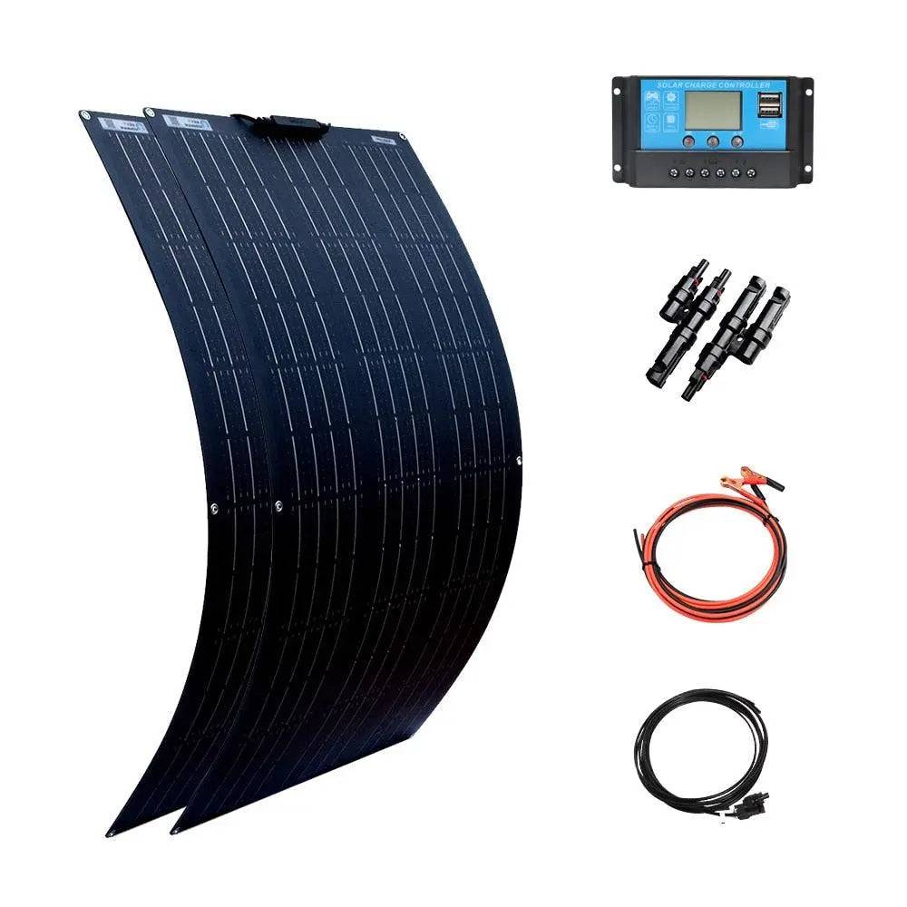 Solar Panel 100/200/300/400 W Flexible PWM Controller 12V/24V Battery Charger - 54 Energy - Renewable Energy Store