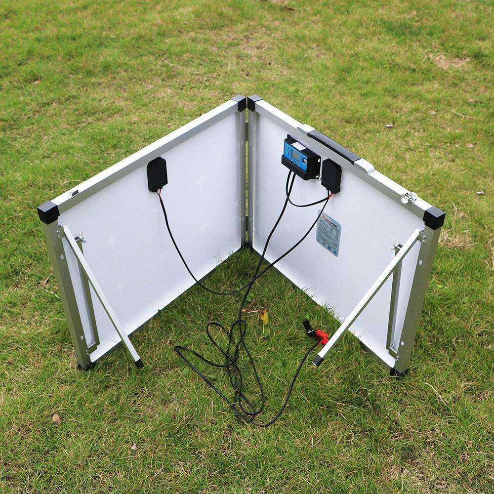 Solar Panel 100W (2Pcs x 50W) USB Controller Solar Battery Cell/Module/System Charger - 54 Energy - Renewable Energy Store
