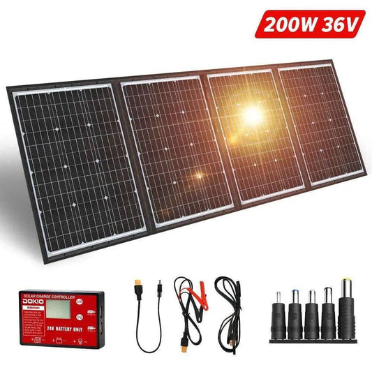 Solar Panel 200 W Flexible USB  18 V 36V for Boats/Out-door Camping Charge 12V - 54 Energy - Renewable Energy Store