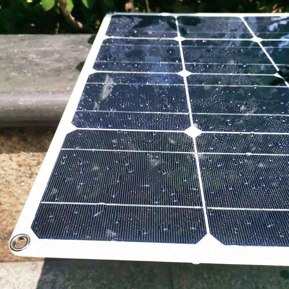 Solar Panel Black Monocrystalline Cell ETFE PET 300w 200w 100w Flexible 12V 24V Battery Charger 1000w Home Complete System Kit - 54 Energy - Renewable Energy Store