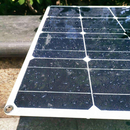 Solar Panel Black Monocrystalline Cell ETFE PET 300w 200w 100w Flexible 12V 24V Battery Charger 1000w Home Complete System Kit - 54 Energy - Renewable Energy Store