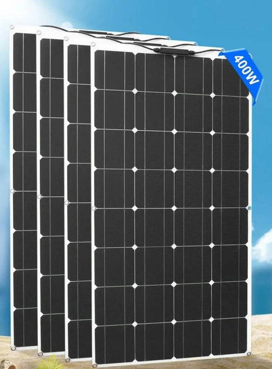 Solar Panel Flexible Monocrystalline 100/200/300/400 W For 12/24V Battery Charger - 54 Energy - Renewable Energy Store