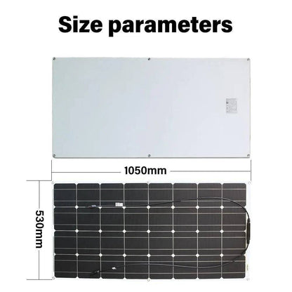 Solar Panel Mono Flexible 200W 100W  10A/20A 12/24V - 54 Energy - Renewable Energy Store