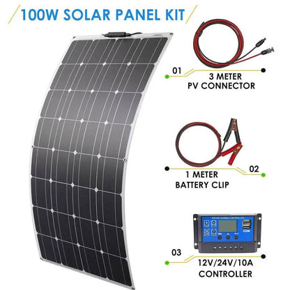 Solar Panel Monocrystalline Charger 500w 300w 200w Energy Systems 12v  Cell Diy  Module Camping Car - 54 Energy - Renewable Energy Store