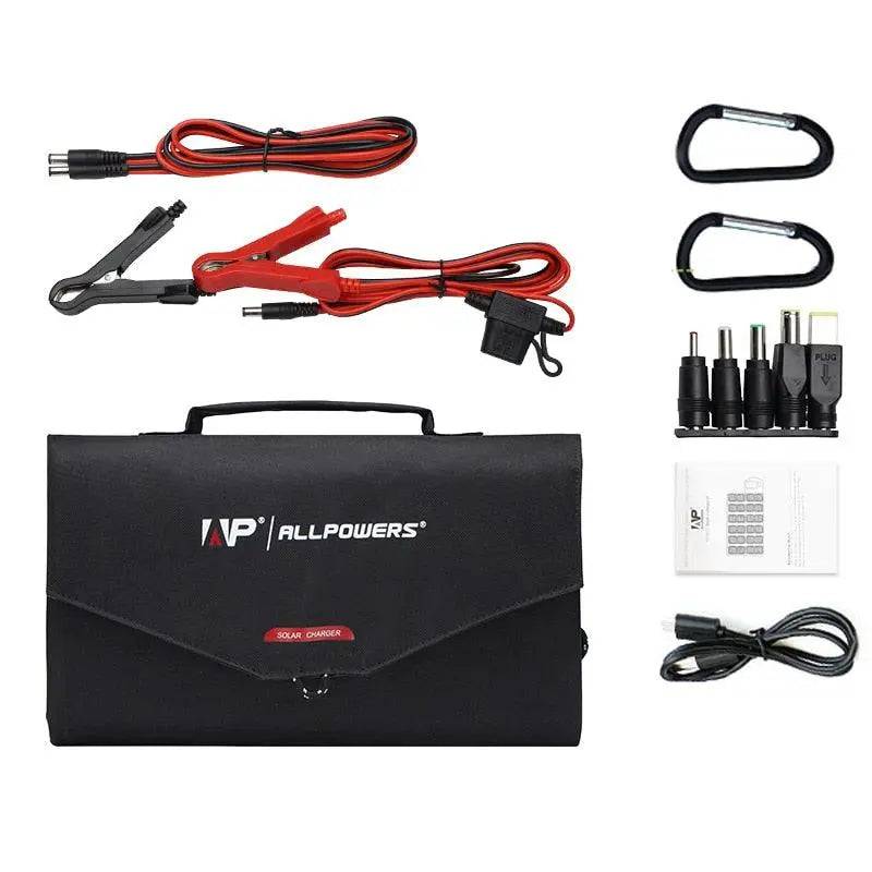 Solar Panel  Portable Foldable 100W  Solar Battery Charger 18/12V  Laptop Mobile Phone Power Station - 54 Energy - Renewable Energy Store