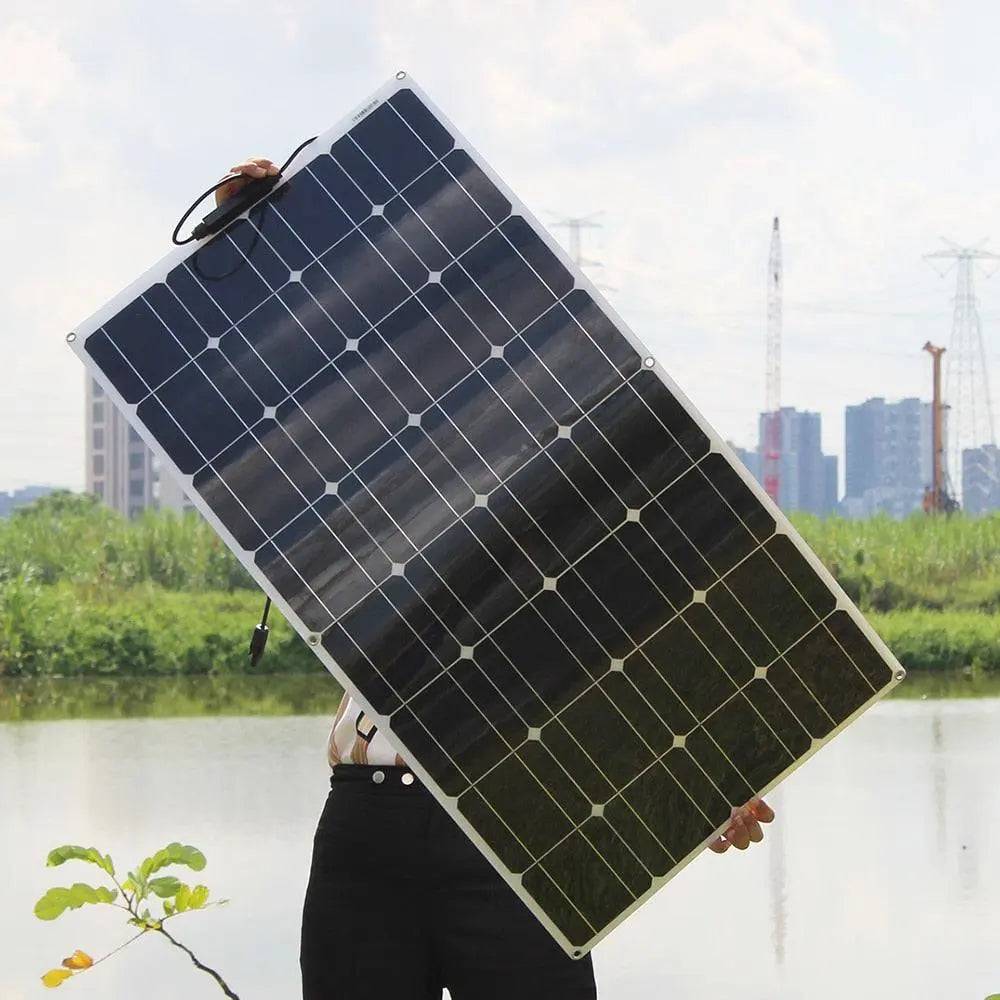 Solar Panel Solar Energy Systems Portable 500/300/200 W Power Flexible  12/24 V Complete Charger Kit  Home - 54 Energy - Renewable Energy Store