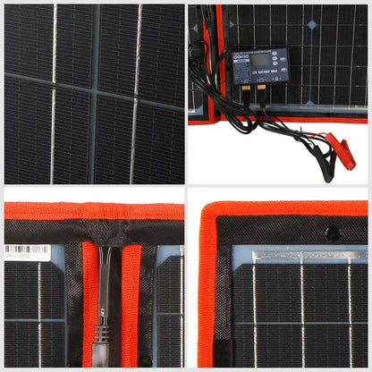 Solar Panels 100 W (55Wx2Pcs) Flexible 12V 18V Controller 100 W - 54 Energy - Renewable Energy Store