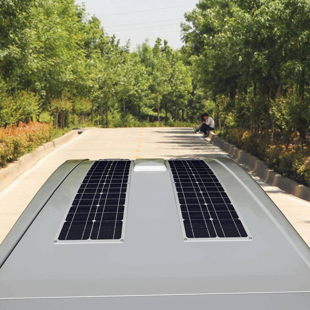 Solar Power Panel Kit 100 watt 50w 16v 12v Strip Shape Monocrystalline Cell Flexible - 54 Energy - Renewable Energy Store