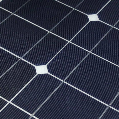Solar Power Panel Kit 100 watt 50w 16v 12v Strip Shape Monocrystalline Cell Flexible - 54 Energy - Renewable Energy Store