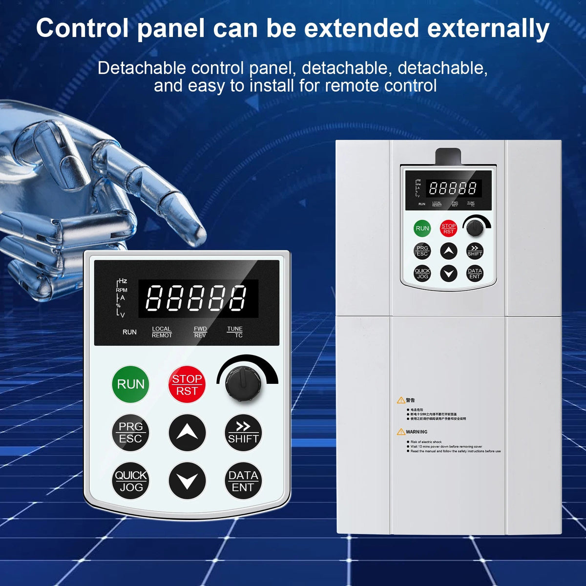 VFD Inverter 380V Three Phase Output 7.5KW/11KW Frequency Converter AC Drive - 54 Energy - Renewable Energy Store