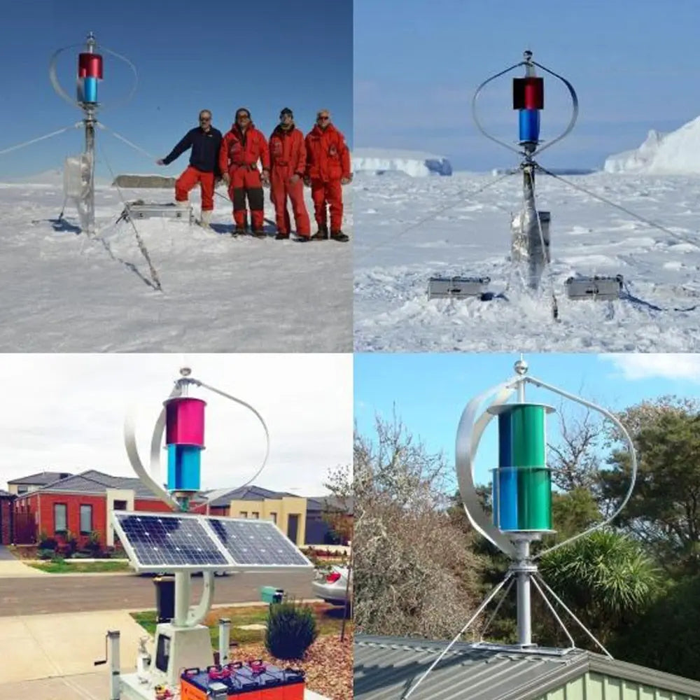 Vertical Wind Turbine Generator 800W 1000W With MPPT Charge Controller Windmill RV Yacht Farm Small Wind Generator Home Use - 54 Energy - Renewable Energy Store