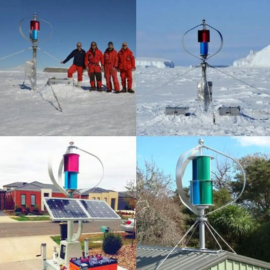 Vertical Wind Turbine Generator 800W 1000W With MPPT Charge Controller Windmill RV Yacht Farm Small Wind Generator Home Use - 54 Energy - Renewable Energy Store
