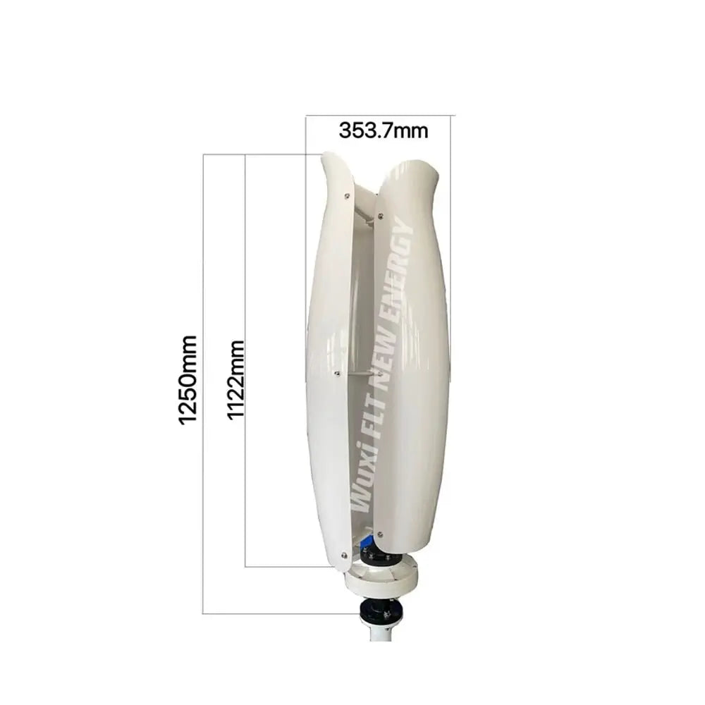 Vertical Wind Turbine Power Generator 12-48V Windmill 220v AC Output With Controller 1000-2000W - 54 Energy - Renewable Energy Store