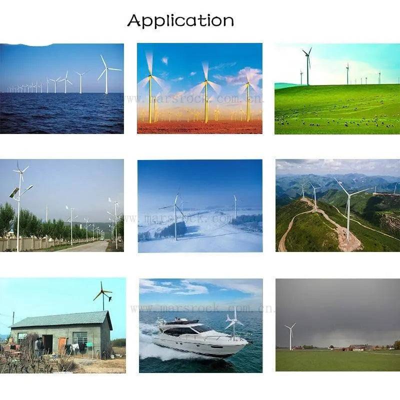 Wind Turbine Generator 400/600W small windmill 12/24V dc  charge controller - 54 Energy - Renewable Energy Store