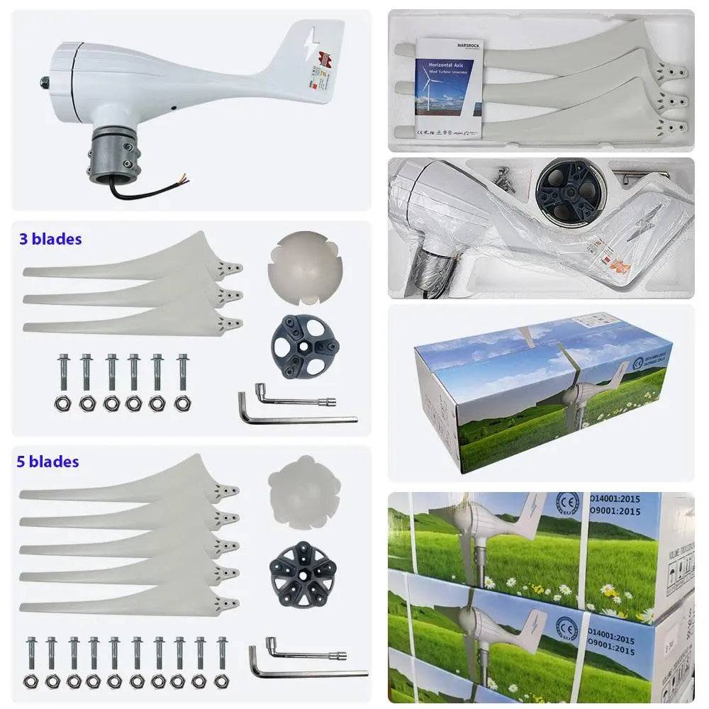 Wind Turbine Generator 600W 12/24V LED Light MPPT Charge Controller - 54 Energy - Renewable Energy Store