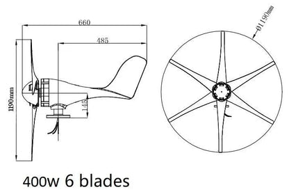 Wind Turbine Generator Include Free Controller With CE RoHS Approval - 54 Energy - Renewable Energy Store