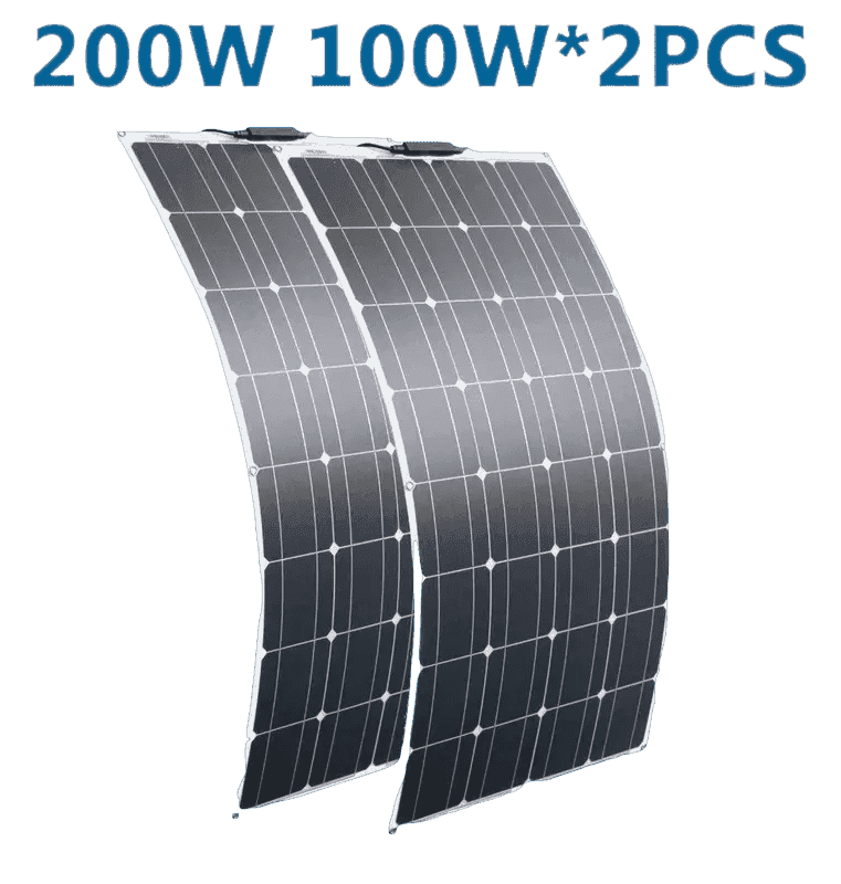 Solar Panel Mono Flexible 200W 100W  10A/20A 12/24V