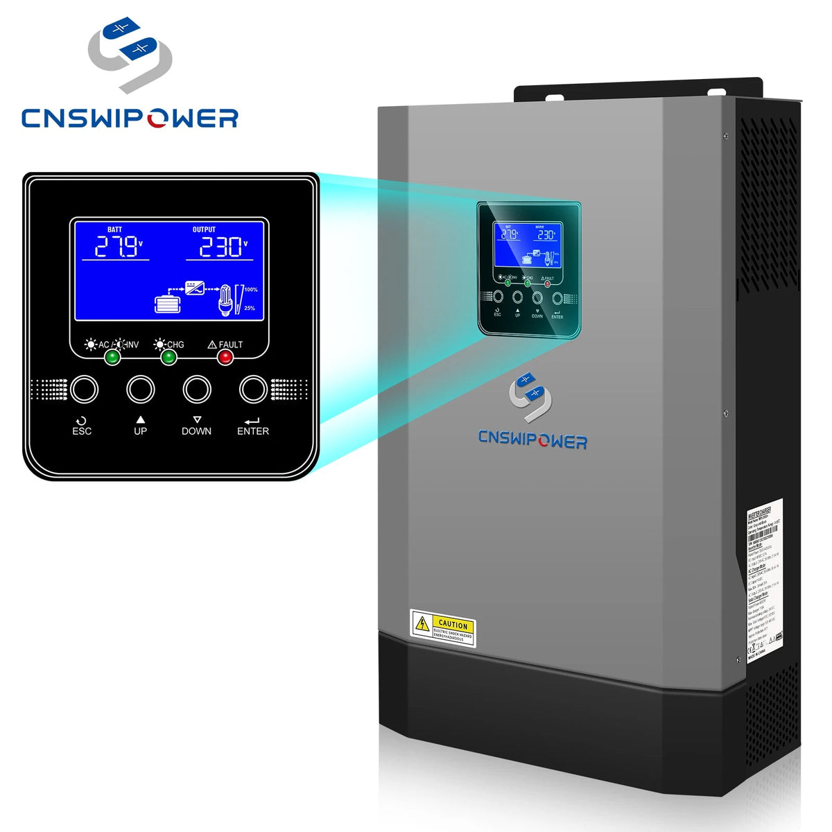 sloar system 5500VA hybrid Pure sine wave inverter 48v MPPT controller power supply home use - 54 Energy - Renewable Energy Store