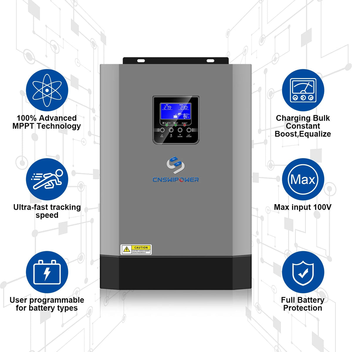 sloar system 5500VA hybrid Pure sine wave inverter 48v MPPT controller power supply home use - 54 Energy - Renewable Energy Store