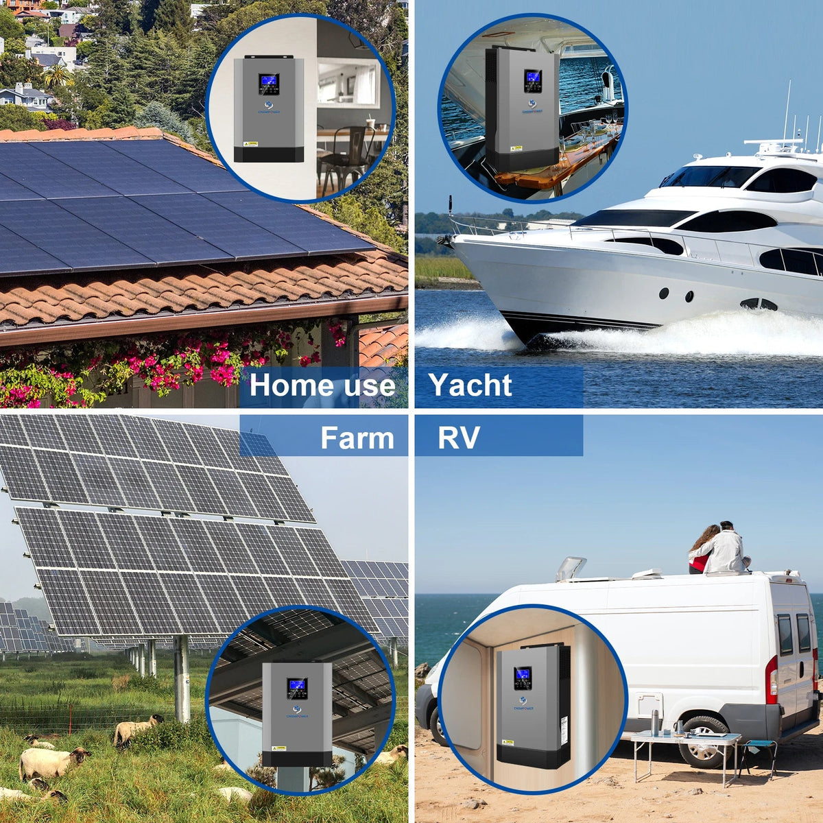 sloar system 5500VA hybrid Pure sine wave inverter 48v MPPT controller power supply home use - 54 Energy - Renewable Energy Store